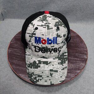 Mobil Delvac & TA Truck Service Camo & Black Baseball Cap Over the Road Outdoors